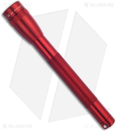 Maglite Mini Led Flashlight 2 Cell Aaa Red 77 Lumens Blade Hq