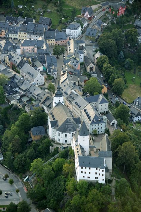 Luftbild Schwarzenbergerzgebirge Burganlage Der Veste Schloss