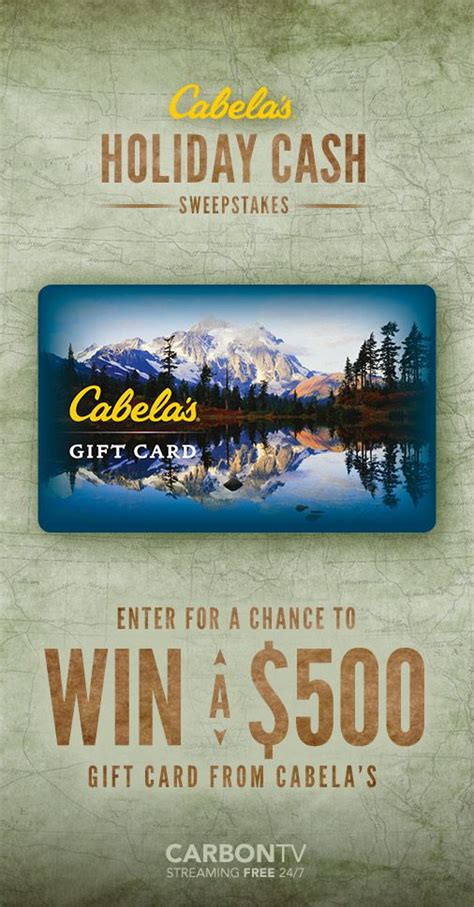 Card balance may be checked, or used to redeem for cabela's merchandise and services, through the cabela's u.s not quite the quality if cards bought in store in my opinion. Cabelas Gift Card Discount - Bass Fish