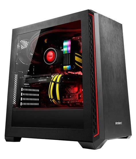 Antec ANTEC P7 Gaming Micro ATX Mid Tower Computer Case (Window-RED ...