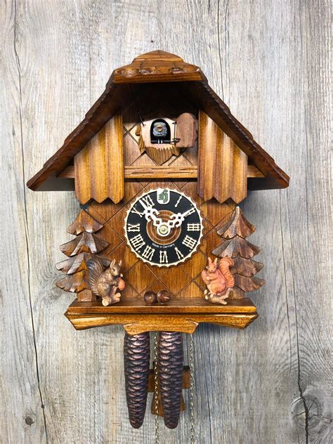 Original Handmade Black Forest Cuckoo Clock Made In Germany 2 416