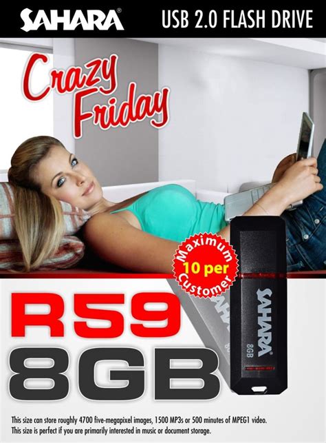 Crazy Friday 14 September 8gb Flash For R59incl Icon Era Computer
