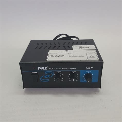 Pyle Pca2 Mini Stereo Power Amplifier 2 X 40wpc Reverb