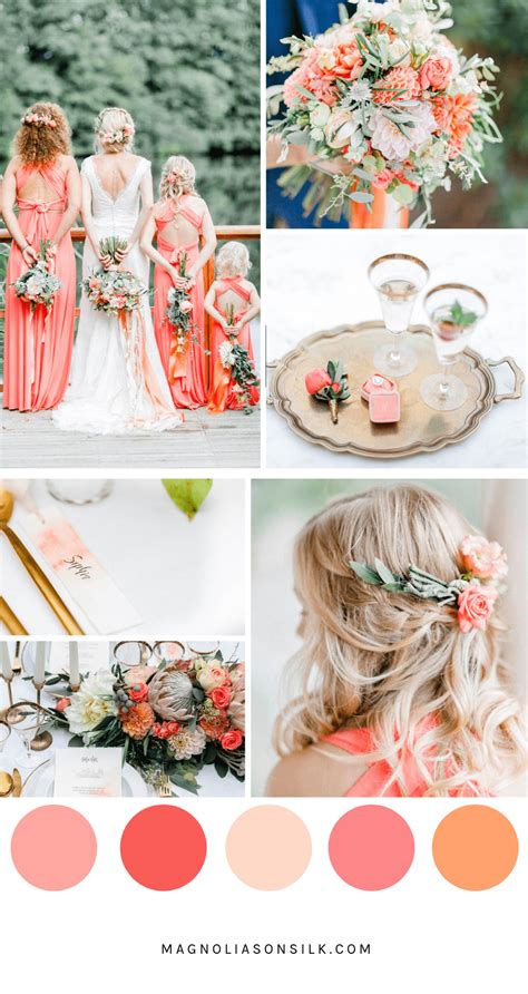 Top 5 Summer Wedding Color Palettes Magnolias On Silk