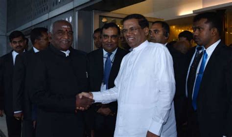 Sir Lankan President Maithripala Sirisena Arrives In India On Four Day