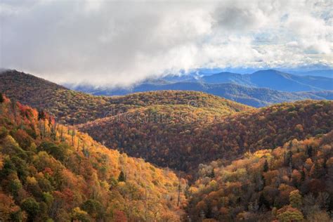 Autumn Appalachian Mountains Nc East Fork Overlook Stock Photo Image