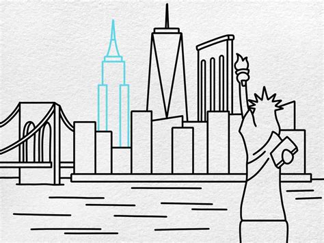 How To Draw New York City Helloartsy