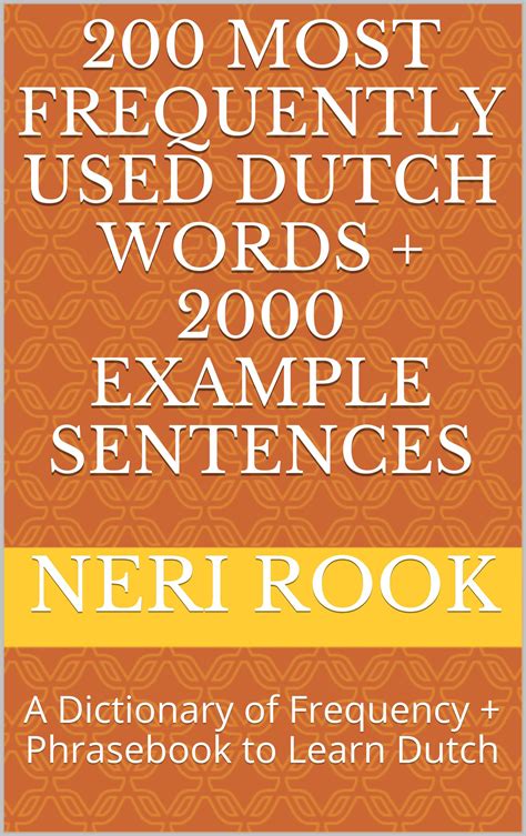 Smashwords 200 Most Frequently Used Dutch Words 2000 Example