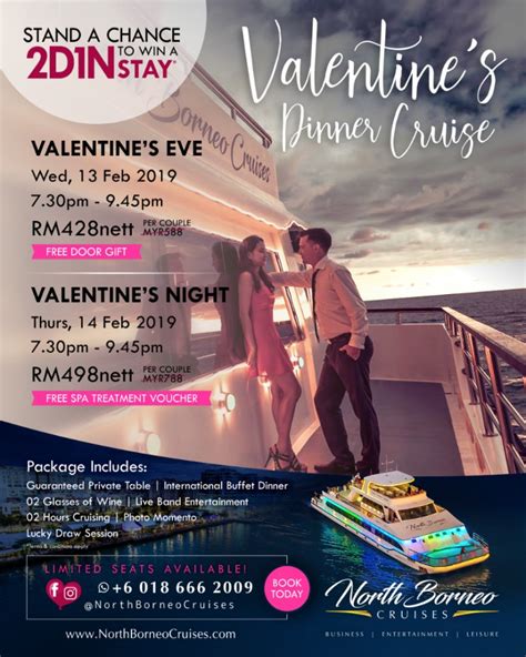 Valentines Day Romantic Dinner Cruise 13 And 14 February 2019