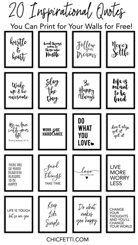 20 Inspirational Quotes You Can Print For Your Walls For Free Free