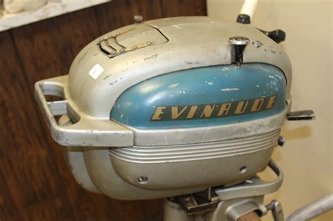 1950 Evinrude Fleetwin Outboard Lowry Consignments 30 K Bid