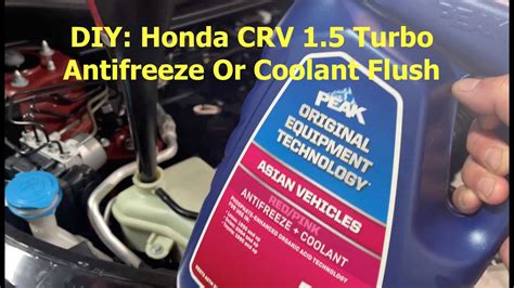 How To Flush Honda Crv L Turbo Antifreeze Or Coolant Youtube