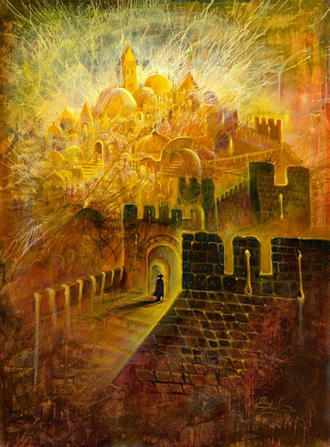 Original Oil Painting Jerusalem The Place Chosen By God By Alex Levin