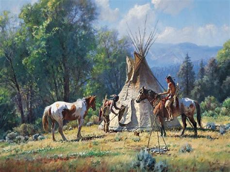 Martin Grelle Empty Lodge Native American Art Native American Paintings