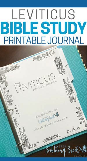 Perfect Bible Reading Plan For The Book Of Leviticus With Prompts For Writing Down Thoughts