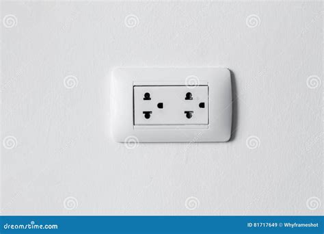 Electrical Switch And Plug On Wall Stock Image Image Of Interior