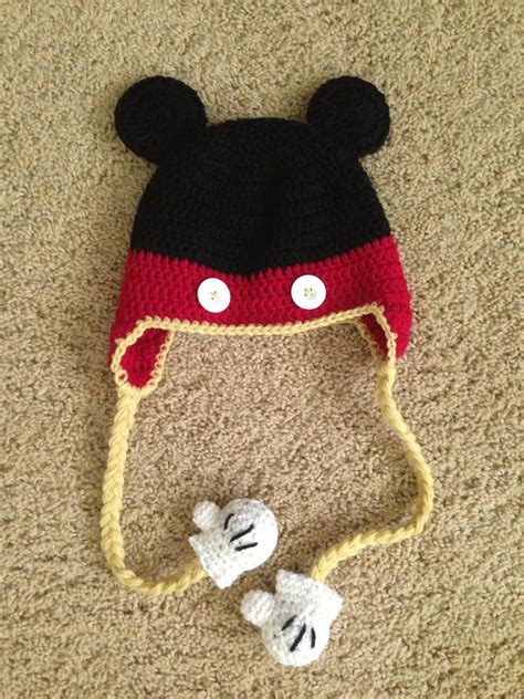 Free Crochet Mickey Mouse Hat Pattern Web Mickey And Minnie Mouse