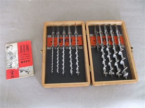 Vintage Irwin 10 Piece Auger Brace Bit Set Stock No Am Borchest Antique Price Guide Details Page