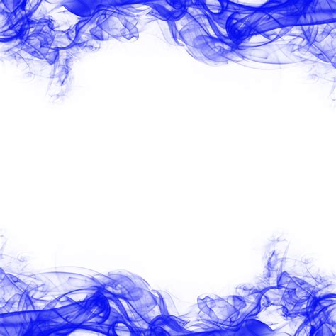 Abstract Blue Smoke Frame 36182874 Png