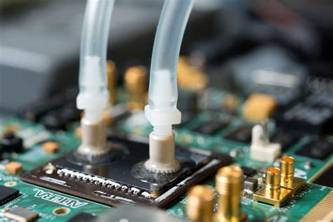 Liquid cooling moves onto the chip for denser electronics
