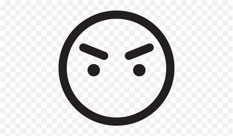 Smiley Calm Emotavatar Angry Insult Free Icon Of Ui Line Round Back