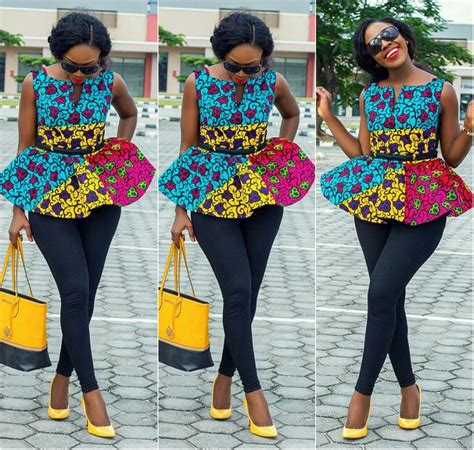 14 Trendy Ankara Tops And Jeans For Curvy Ladies - AfroCosmopolitan
