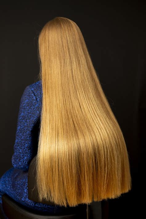 Photo Set Blonde Elegance In Blue Realrapunzels Long Hair Styles