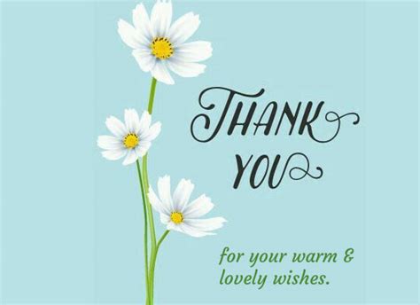 Thanks For Your Warm And Lovely Wishes Free For Everyone Ecards 123