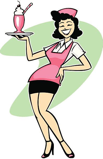 Best Waitress Illustrations Royalty Free Vector Graphics And Clip Art