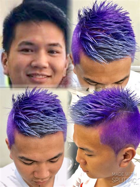 Lavender And Silver Hair Color Fantasy Colors For Him Silver Hair