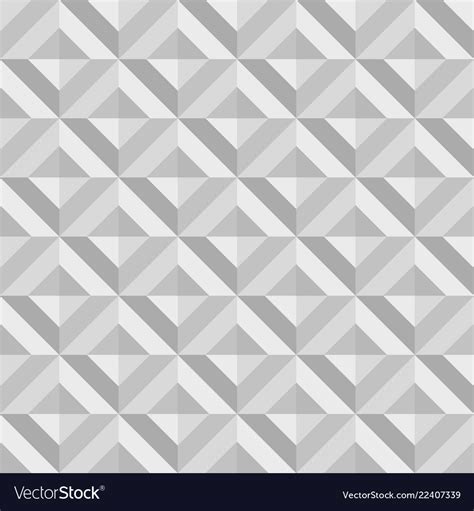 3d Geometric Pattern Abstract Gray Seamless Vector Image