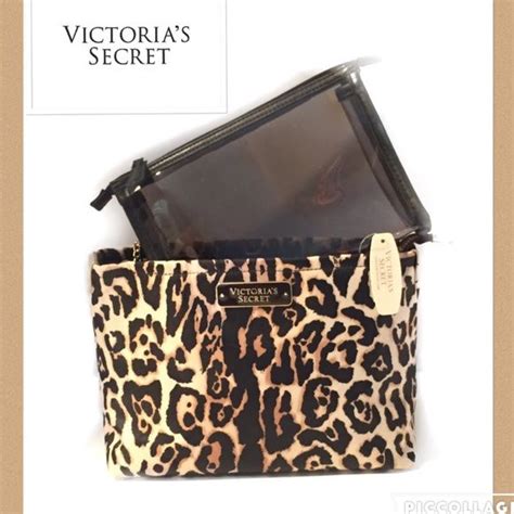 New Victorias Secret Leopard Cosmetic Bag Victoria Secret Cosmetic