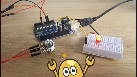 How To Control Led Brightness With Potentiometer And Arduino Youtube