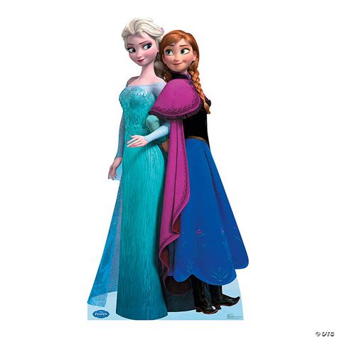 Disney Frozen Elsa And Anna Life Size Cardboard Stand Up Oriental Trading