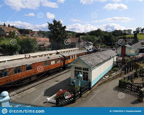 Heritage Steam Railway Station Carriages And Platform Editorial Stock