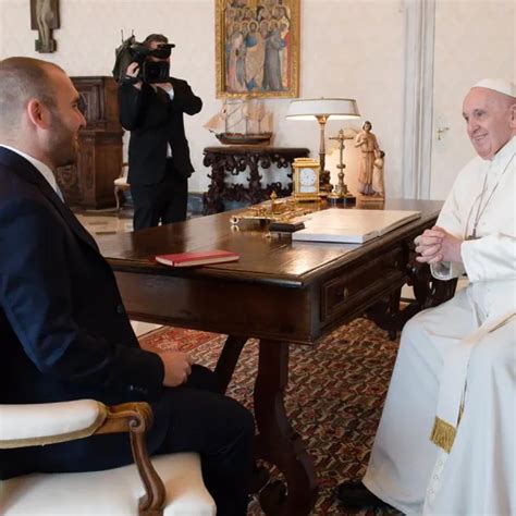 El Papa Francisco Se Reúne Con El Ex Ministro De Economía Martín Guzmán