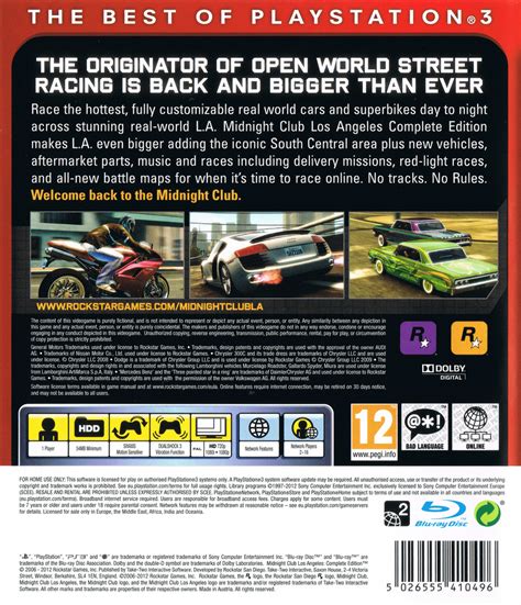 Ps3 Midnight Club Los Angeles Complete Edition Iso Download Opsclever