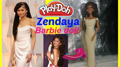 Zendaya Play Doh Inspired Barbie Doll Look Youtube