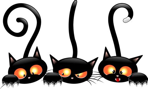 Black Cat Kitten Halloween Clip Art Cats Png Download 1280776