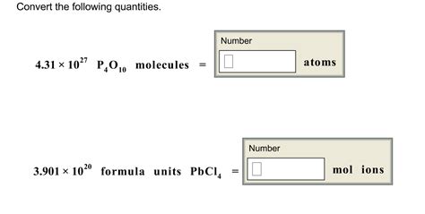 I'm getting confused on how to name the compound p4o10 and p4o6. Solved: Convert The Following Quantities 4.31 X1027 P4O10 ...