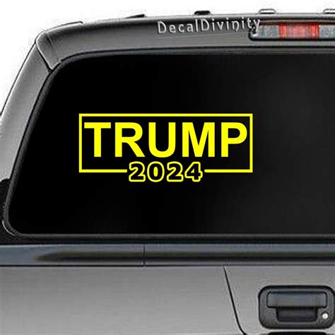 Trump 2024 Republican Conservative Vinyl Car Decal Bumper Etsy