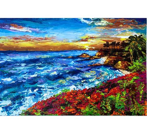 Laguna Beach Painting Seascape Original Oil Painting Etsy