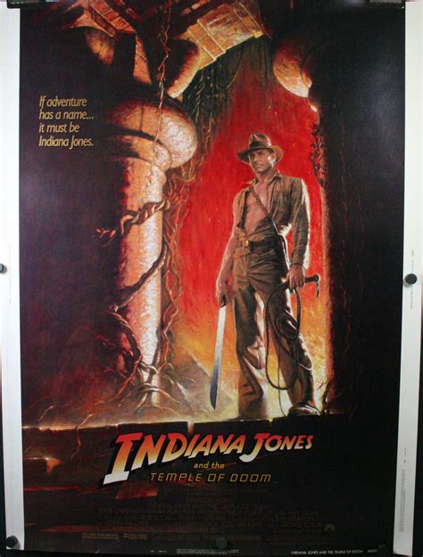 Indiana Jones And The Temple Of Doom Original 30 X 40 Movie Poster For