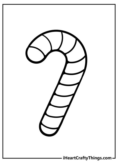 Printable Candy Cane Coloring Page For Kids 1 Supplyme Ph