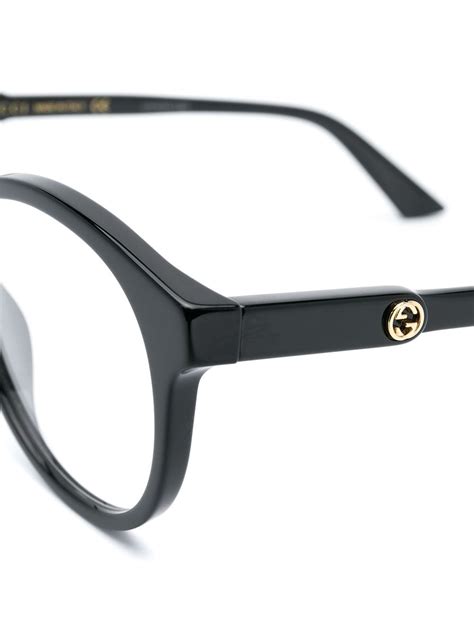 gucci eyewear round frame eyeglasses farfetch