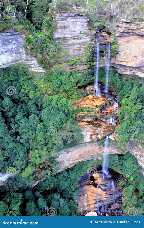 The Amazing Katoomba Falls In The Heart Of The Blue Mountains National