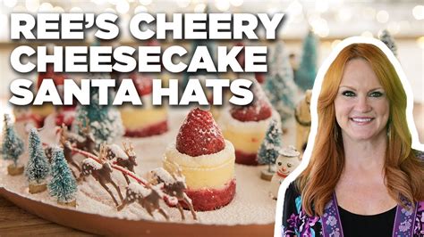 Ree Drummond S Cheery Cheesecake Santa Hats The Pioneer Woman Food