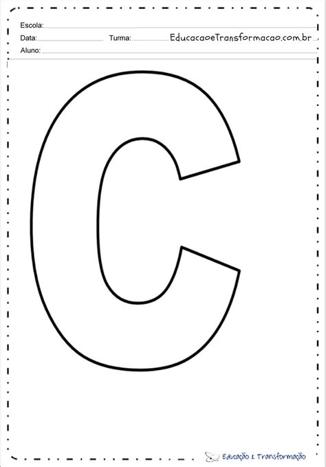 Imprimir Letra C Para Recortar Colorear Arquitectura Letras Grandes