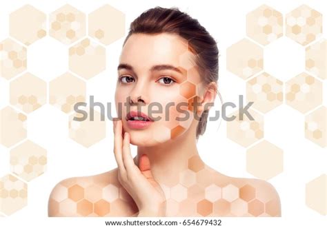 Healthy Skin Hair Woman Concept Collage Stock Photo Edit Now 654679432