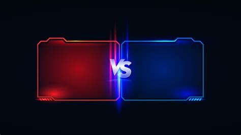 Premium Vector Vs Versus Battle Headline Modern Banner Template Red